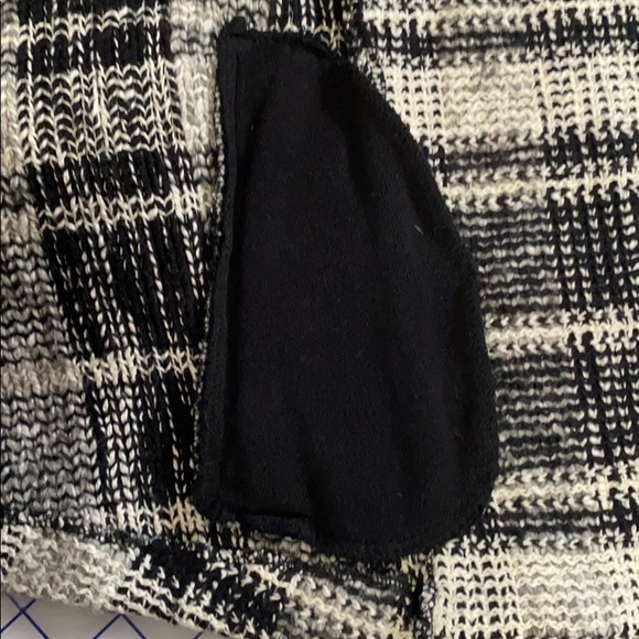 Lucky Brand Moto Sweater Jacket black/white sz XL - Picture 9 of 10